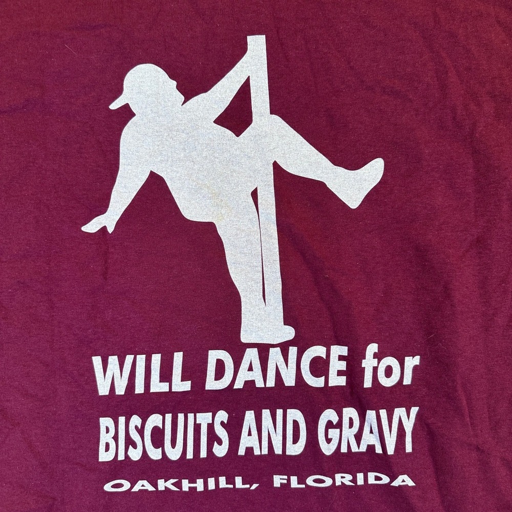 Jimmy Doodles Sunset Grill Heavy Cotton T-Shirt Maroon Mens 2XL Funny - Picture 14 of 16
